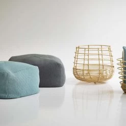 Cane-Line Sweep Rattan Square Basket