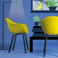 Toou TA Arm Chair Yi Black Oak Base Modern Dining