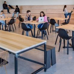 Toou TA Side Chair Yi Black Oak Base Modern Dining