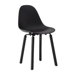 Toou TA Side Chair Yi Black Oak Base Modern Dining