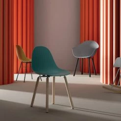 Toou TA Side Chair Yi Natural Oak Base Modern Dining