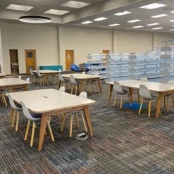 Toou TA Side Chair Yi Natural Oak Base Modern Dining