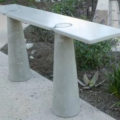 James De Wulf Tall Locking Console Table