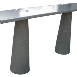 James De Wulf Tall Locking Console Table