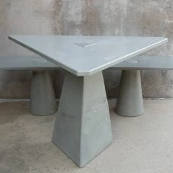 Modern Dining James De Wulf Triangular Locking Dining Table