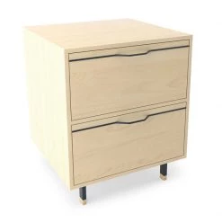 Tronk Design Chapman Single Unit Storage Nightstand Modern Bedroom