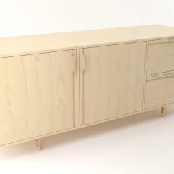 Tronk Design Modern Living Chapman Small Credenza Storage Unit