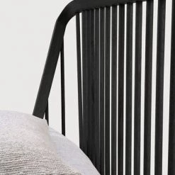 Ethnicraft Spindle Black Oak Bed With Slats