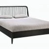 Ethnicraft Spindle Black Oak Bed With Slats 2 Ethnicraft Spindle Black Oak Bed With Slats