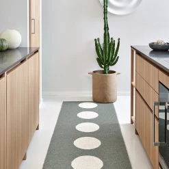 Pappelina Vera Army & Vanilla Runner Rug