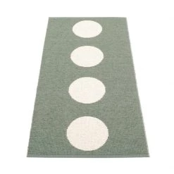 Pappelina Vera Army & Vanilla Runner Rug