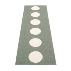 Pappelina Vera Army & Vanilla Runner Rug