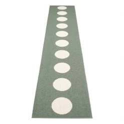 Pappelina Vera Army & Vanilla Runner Rug