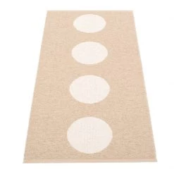 Pappelina Vera Beige Runner Rug