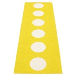 Pappelina Vera Lemon & Vanilla Runner Rug