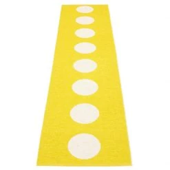 Pappelina Vera Lemon & Vanilla Runner Rug