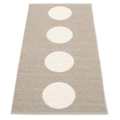 Pappelina Vera Mud & Vanilla Runner Rug