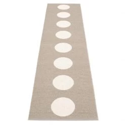 Pappelina Vera Mud & Vanilla Runner Rug