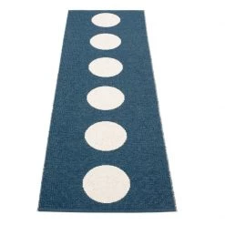 Pappelina Vera Ocean Blue Runner Rug 24 Pappelina Vera Ocean Blue Runner Rug
