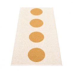 Pappelina Vera Ochre & Vanilla Runner Rug