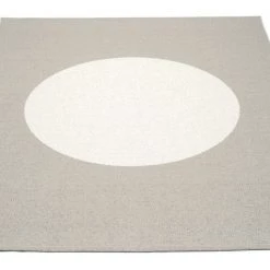 Pappelina Vera One Warm Grey & Vanilla Rug