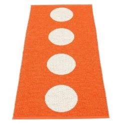 Pappelina Rugs Vera Orange & Vanilla Runner Rug