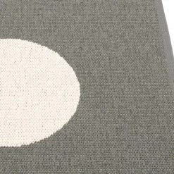 Pappelina Vera Small One Charcoal & Vanilla Rug