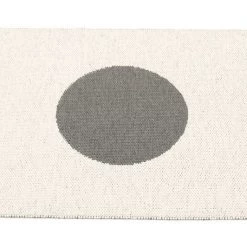 Pappelina Vera Small One Charcoal & Vanilla Rug