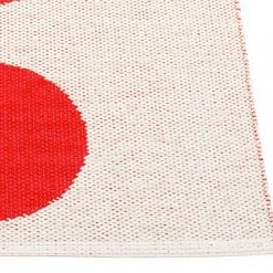 Pappelina Vera Small One Red & Vanilla Rug Rugs