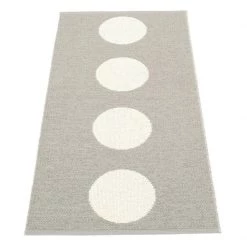 Pappelina Vera Warm Grey & Vanilla Runner Rug