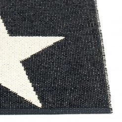 Pappelina Rugs Viggo One Black & Vanilla Runner Rug