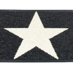 Pappelina Rugs Viggo One Black & Vanilla Runner Rug