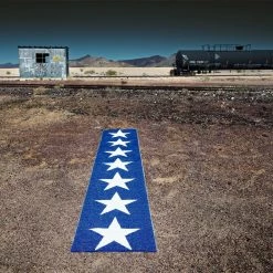 Pappelina Viggo One Dark Blue & Vanilla Runner Rug 18 Pappelina Viggo One Dark Blue & Vanilla Runner Rug