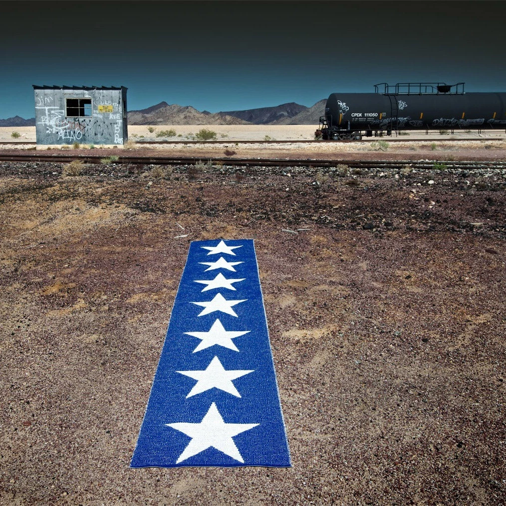 Pappelina Viggo One Dark Blue & Vanilla Runner Rug 5 Pappelina Viggo One Dark Blue & Vanilla Runner Rug