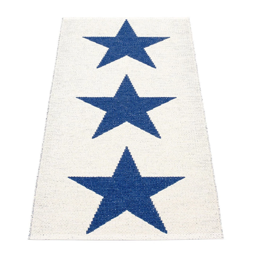 Pappelina Viggo One Dark Blue & Vanilla Runner Rug 6 Pappelina Viggo One Dark Blue & Vanilla Runner Rug