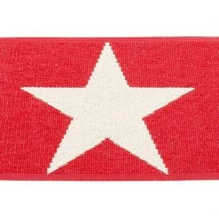 Pappelina Viggo One Red & Vanilla Runner Rug Rugs