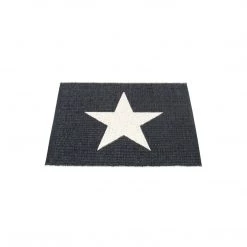 Pappelina Rugs Viggo Small One Black & Vanilla Rug