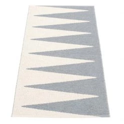 Pappelina Rugs Vivi Grey & Vanilla Runner Rug