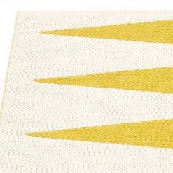 Pappelina Vivi Mustard & Vanilla Runner Rug
