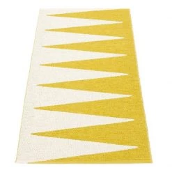 Pappelina Vivi Mustard & Vanilla Runner Rug
