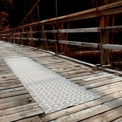 Pappelina Honey Warm Grey & Vanilla Runner Rug Rugs