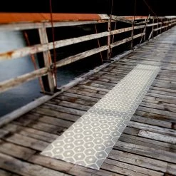 Pappelina Honey Warm Grey & Vanilla Runner Rug Rugs