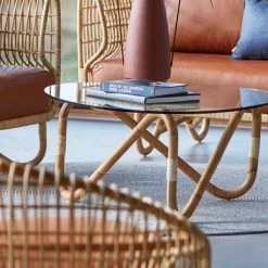 Cane-Line Wave Indoor Large Glass Coffee Table