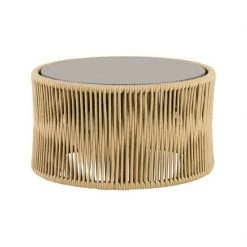 Point Weave Round Coffee Table