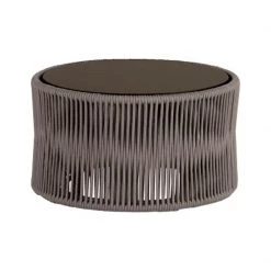 Point Weave Round Coffee Table