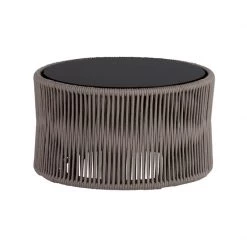 Point Weave Round Coffee Table