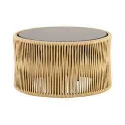 Point Weave Round Coffee Table