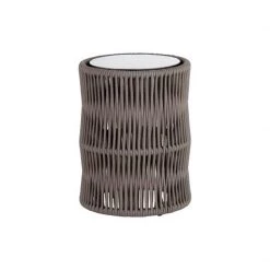 Point Weave Round Corner Table