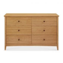 Greenington Willow Caramelized Six Drawer Dresser Modern Bedroom