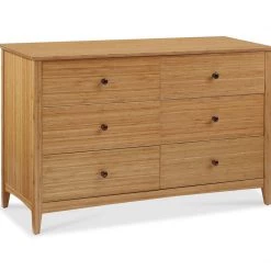 Greenington Willow Caramelized Six Drawer Dresser Modern Bedroom
